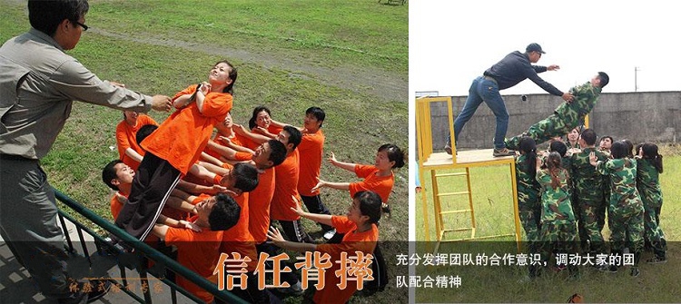 拓展訓(xùn)練團(tuán)隊(duì)游戲【信任背摔】